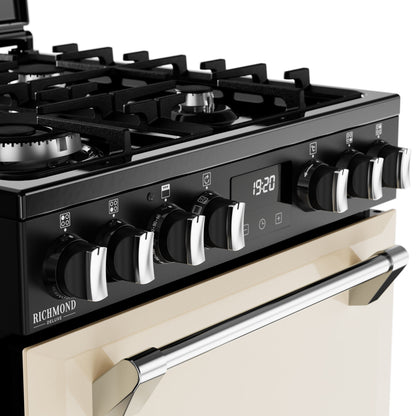 Stoves Richmond Deluxe 444411845 60DF Freestanding Dual Fuel Cooker Cream