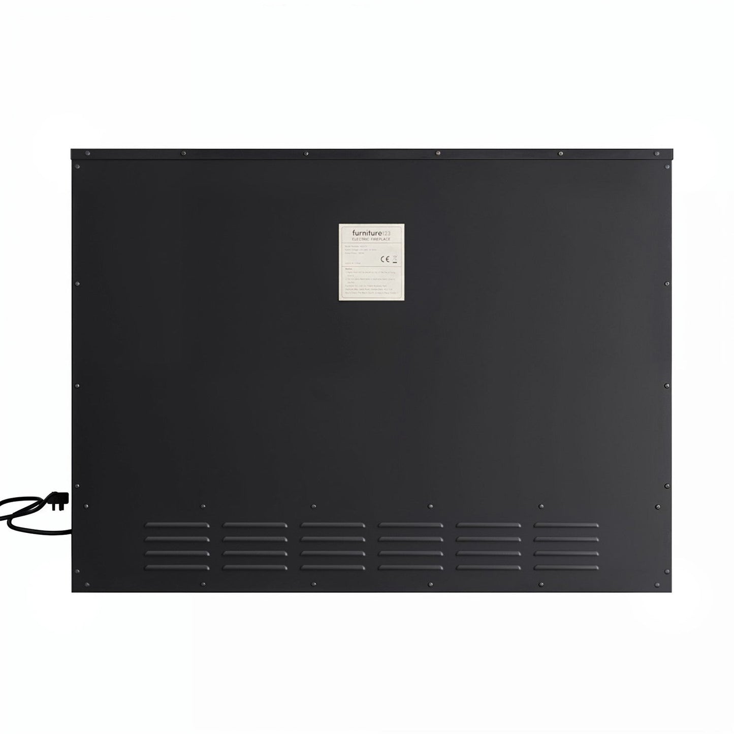 Premium Black 3-Sided Inset Electric Media Wall Fire Place with LCD Flame - 31 Inch - AmberGlo