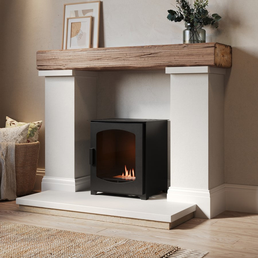 Bioethanol Wood Burning-Style Flueless Stove - AmberGlo