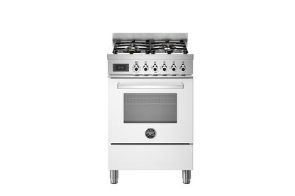 Bertazzoni 60cm Professional Series Freestanding Dual Fuel Range Cooker | PRO64L1EBIT | Bianco