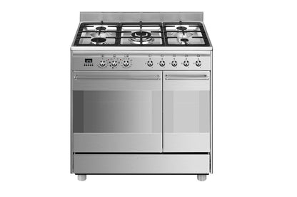 Smeg Concert Classic 90cm Dual Fuel Range Cooker | SCB92MX8 | Stainless Steel