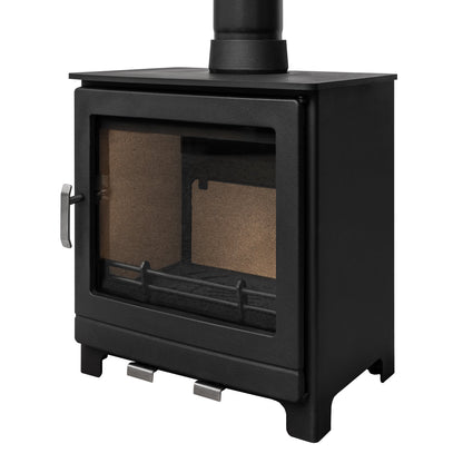 Mazona Ripley 8kW Multifuel Woodburning Stove, Freestanding, Eco Design Approved, Defra Approved
