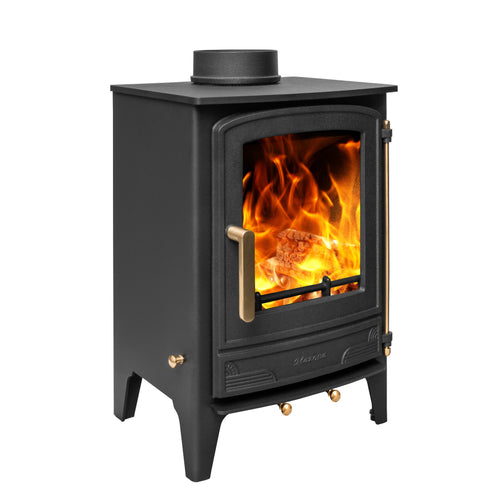Mazona Warwick 5 kW Multifuel Woodburning Stove, Freestanding, Eco Design Approved, Defra Approved