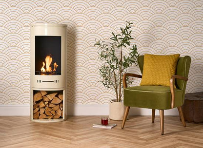 Sureflame Barilo Bio Ethanol Stove in Cream